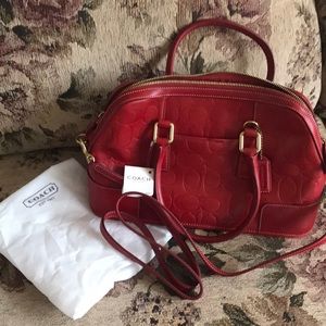 Leather Coach Cross body/ Hand Bag